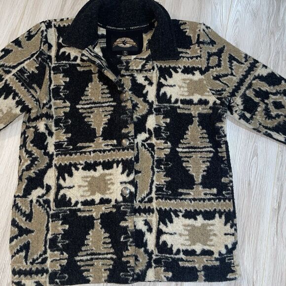 VTG 1998 County Clothing Co. Cheyenne Collection Western Jacket Sz M Aztec - Picture 1 of 9